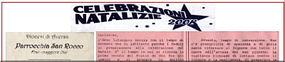 Leggi il programma delle Celebrazioni e degli Eventi per il Natale 2008